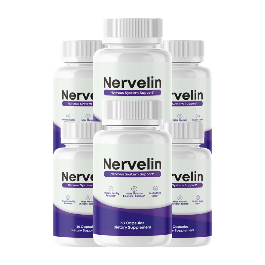 Nervelin nervous system support supplement bottles